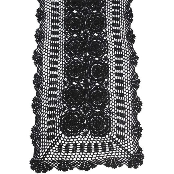 Cotton Handmade Crochet Lace Table Runner Rectangle Coffee Table Dresser Decor - Picture 1 of 6